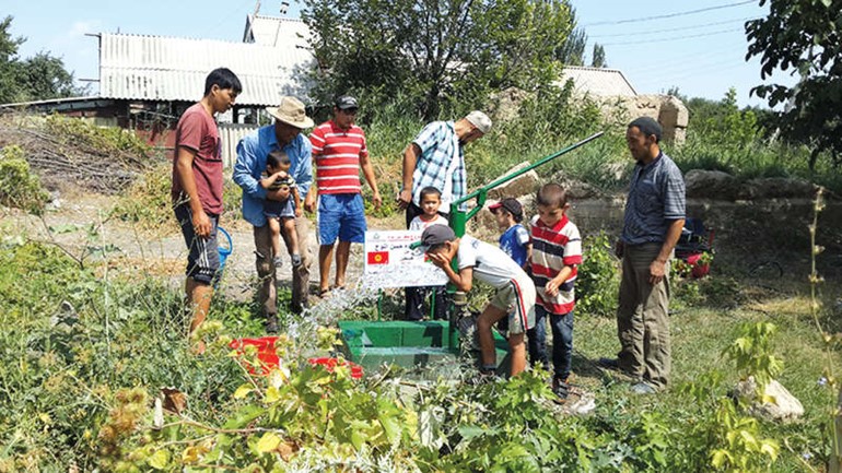 احد المشاريع الخيرية التي نفذتها جمعية السلام للاعمال الانسانية والخيرية في قرغيزستان﻿
