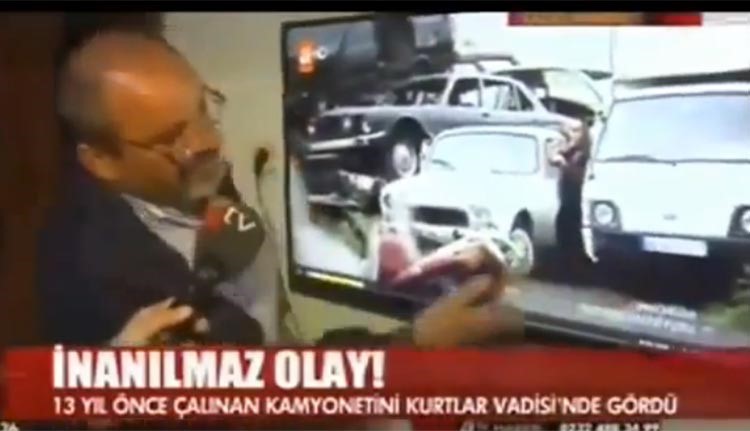 بالفيديو.. يكتشف شاحنته المسروقة بعد 13 عاماً في مسلسل "وادي الذئاب"
