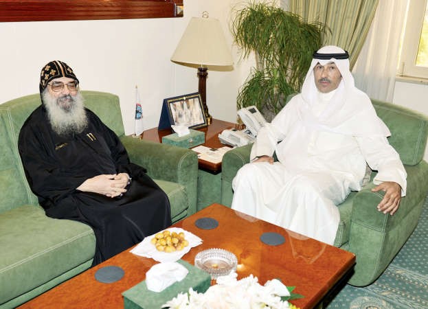 الشيخ فواز الخالد مستقبلا القمص بيجول الانبا بيشوي