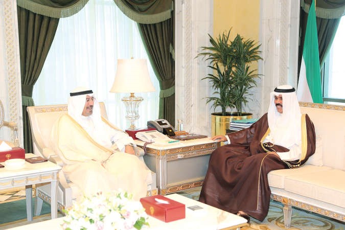 سمو نائب الامير مستقبلا الشيخ دمحمد الصباح 