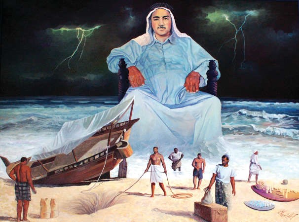 النوخذة وتوظيف الرموز لابراز الفكرة 