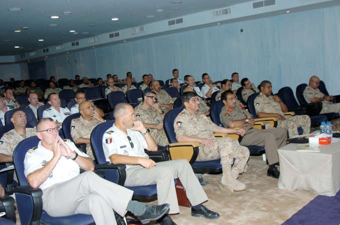 جانب من الاجتماع التخطيطي لتمرين لؤلؤة الغرب 2014