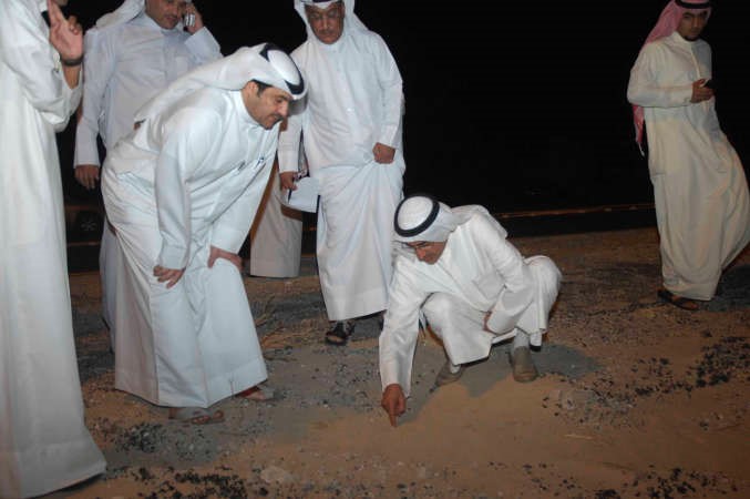 الابراهيم واللغيصم يطلعان على عيوب احد الطرق هاني عبدالله
