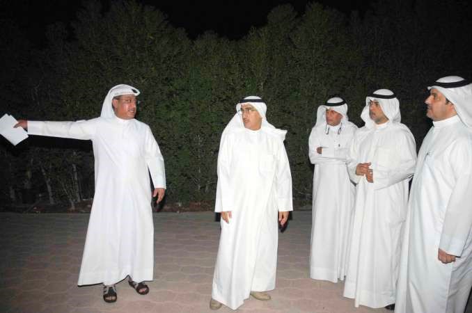 سلطان اللغيصم ومعبدالعزيز الابراهيم وسعود النقي وعيد شامان اثناء الجولة