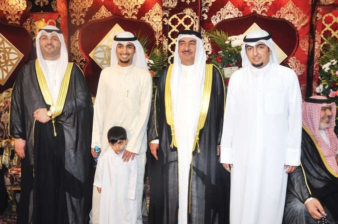 المعرس مع عمه غالب العبدان واولاده فارس وسلطان وعبدالله﻿