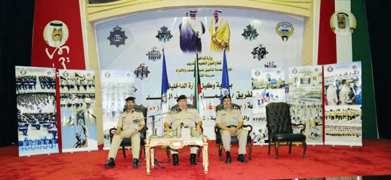 الفريق سليمان الفهد خلال القائه كلمته﻿