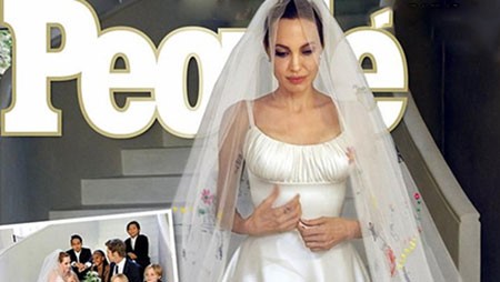 شاهد أول صور لفستان أنجلينا جولي يوم زفافها