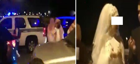 بالفيديو.. «الأمر بالمعروف» تفض فرح عروسين مصريين على كورنيش جدة
