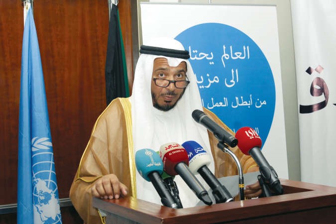 دعبدالله المعتوق يلقي كلمته 