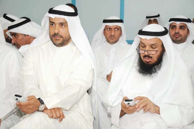 خالد الرشيد خلال تدشين مشروع الفصول المتكاملة ﻿
