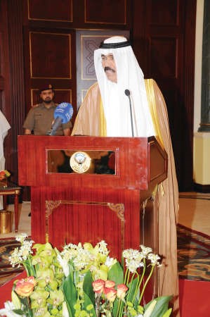سمو نائب الامير وولي العهد الشيخ نواف الاحمد يلقي كلمته