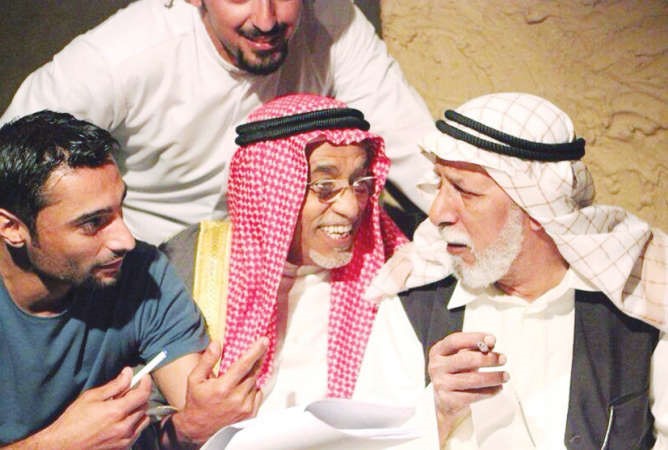 العامر مع الفنان ابراهيم الصلال في مسلسل المعزب﻿