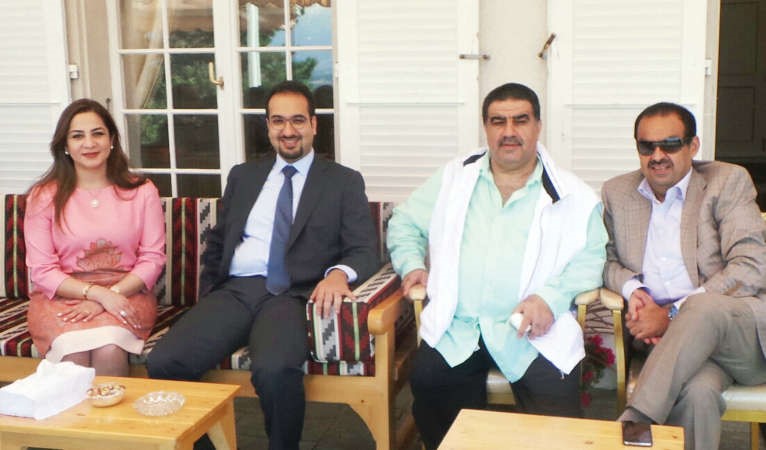 الشيخ خالد بدر المحمد واحمد اسماعيل بهبهاني وحيدر ابوالحسن ورانيا المليفي
