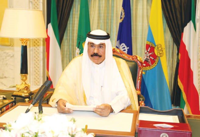 سمو نائب الامير وولي العهد الشيخ نواف الاحمد يلقي كلمة بمناسبة تكريم صاحب السمو الامير قائدا للعمل الانساني ﻿