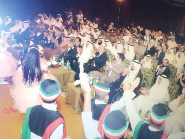 الفريق متقاعد احمد الرجيب خلال احتفال محافظة مبارك الكبير بتكريم صاحب السمو﻿