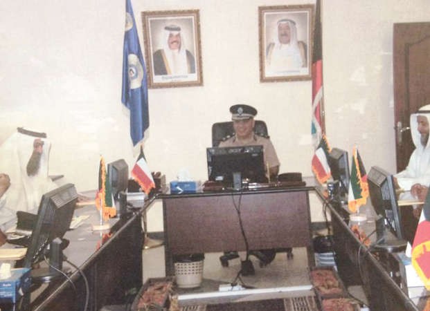 اللواء خالد الديين خلال الاجتماع﻿