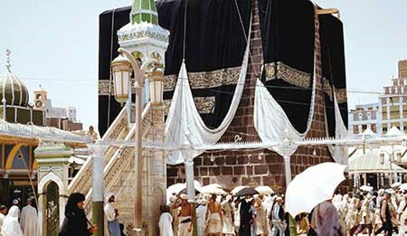 هذه الصورة للكعبة تم التقاطها عام 1954