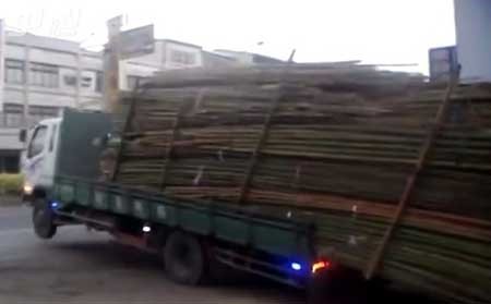 بالفيديو.. هكذا يفرغون حمولة الشاحنات في تايوان