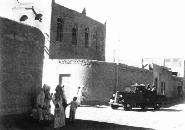 بيت ناصر بن ابراهيم النجدي عام 1938 تصوير الن فلييرز﻿