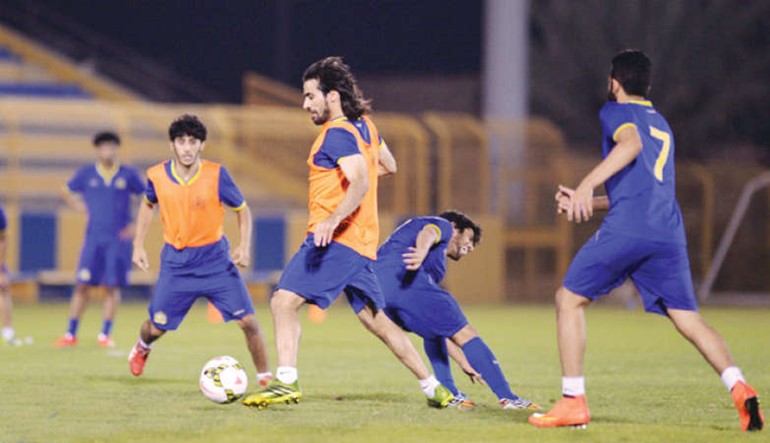 حسين عبدالغني في تدريبات النصر الاخيرة موقع النصر