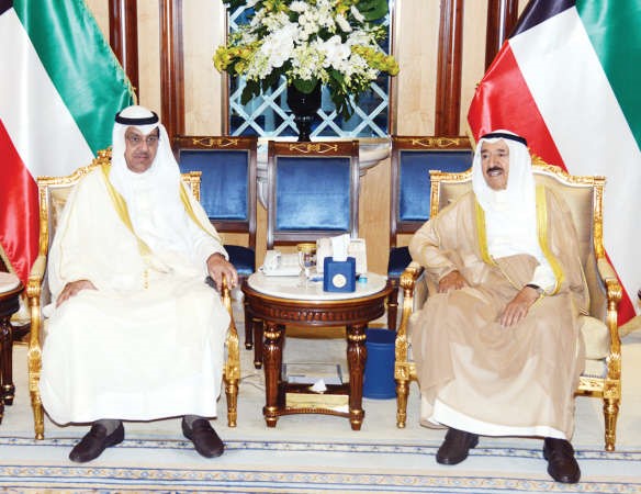 صاحب السمو الامير مستقبلا رئيس مجلس الامة بالانابة مبارك الخرينج﻿