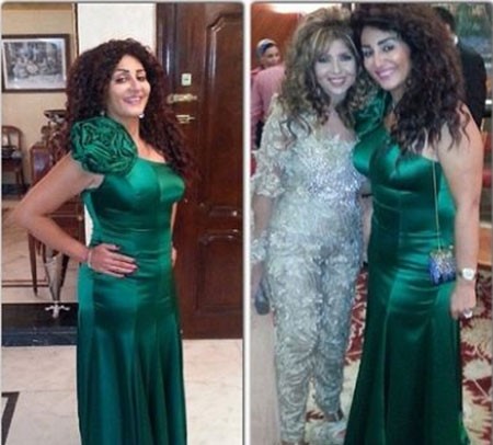بالصور.. وفاء عامر تستعرض رشاقتها على حمام السباحة