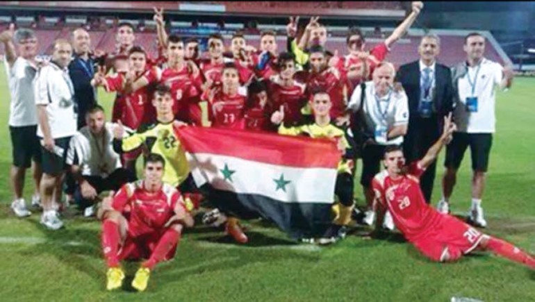 فرحة لاعبو سورية بالتاهل