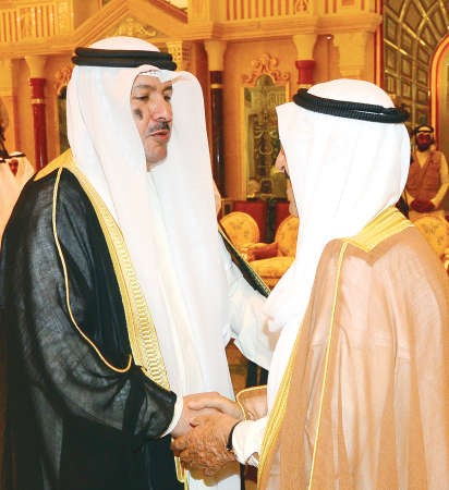 صاحب السمو الامير الشيخ صباح الاحمد يتلقى تهنئة ماجد موسى ﻿
