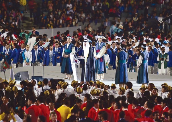 رئيس المجلس الاولمبي الاسيوي الشيخ احمد الفهدوجه التحية للشعب الكوري الجنوبي وحكومته اپ