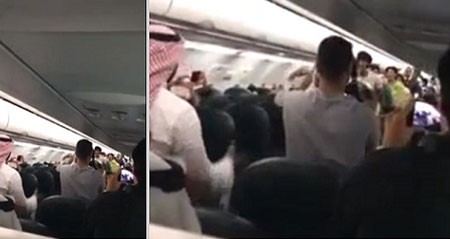 بالفيديو.. مسافرون يرقصون على متن طائرة احتفالاً بـ"اليوم الوطني السعودي"
