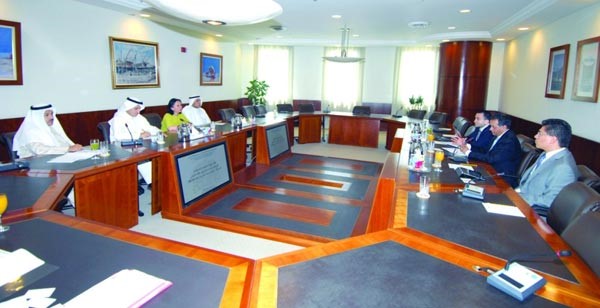 جانب من الاجتماع بوفد صندوق النقد الدولي