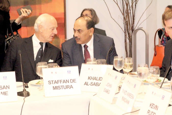 الشيخ صباح الخالد خلال مشاركته في الحفل السنوي﻿