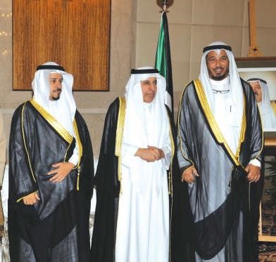 د عبدالله المعتوق يقدم التهاني للسفير السعودي ﻿