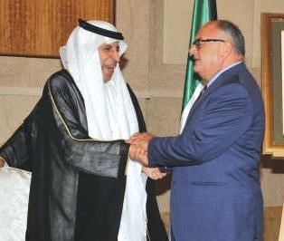 السفير اللبناني د خضر حلوي مهنئا﻿