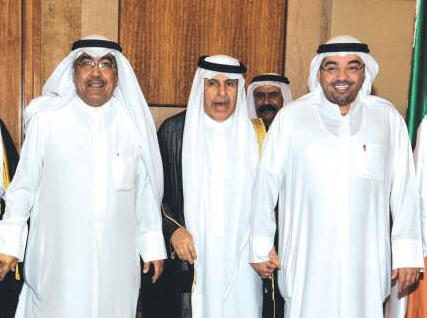 رئيس التحرير الزميل يوسف خالد المرزوق ونائب رئيس التحرير الزميل عدنان الراشد يهنئان السفير السعودي ﻿