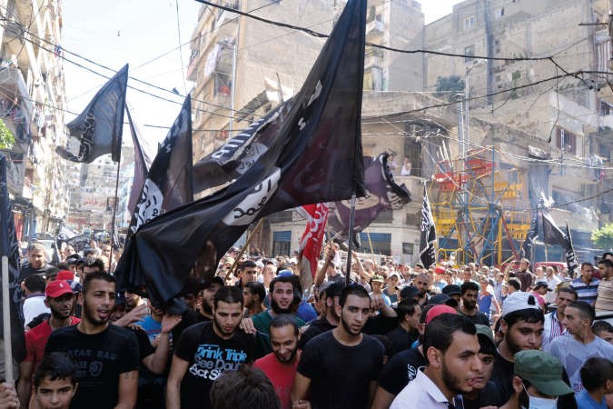 تظاهرة في باب التبانة تحت شعار لا لذبح عرسال محمود الطويل
