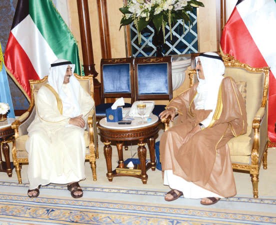 صاحب السمو الامير خلال استقباله جاسم الخرافي ﻿