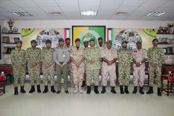 الوفد البحريني في ضيافة الحرس الوطني الكويتي