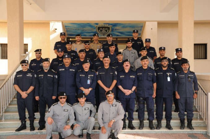 اللواء الصايغ متوسطا قوة النجدة في اول ايام عيد الاضحى المبارك 