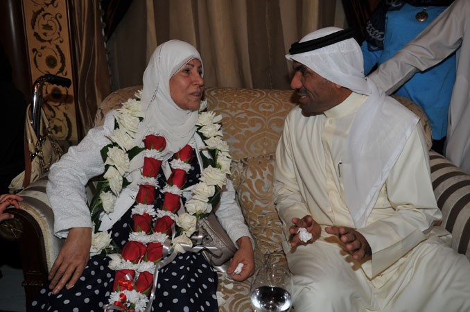 الفنانة القديرة مريم الصالح مع الزميل مفرح الشمري قاسم باشا