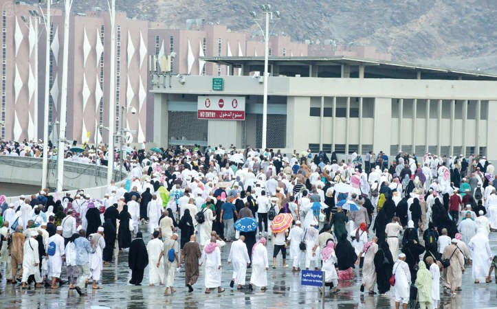  امطار على مكة المكرمة	 واس﻿