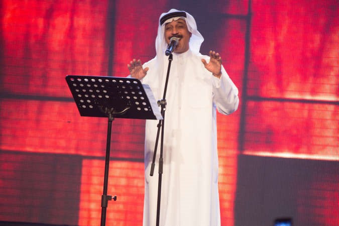 سفير الاغنية الكويتية عبدالله الرويشد في الحفل