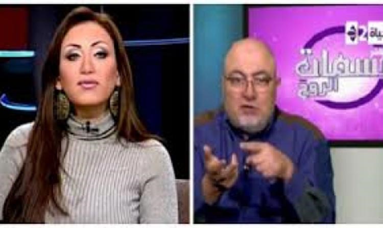 بالفيديو.. ريهام سعيد توبِّخ خالد الجندي على الهواء 