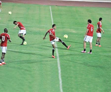 لاعبو مصر يستعدون للقاء بوتسوانا﻿