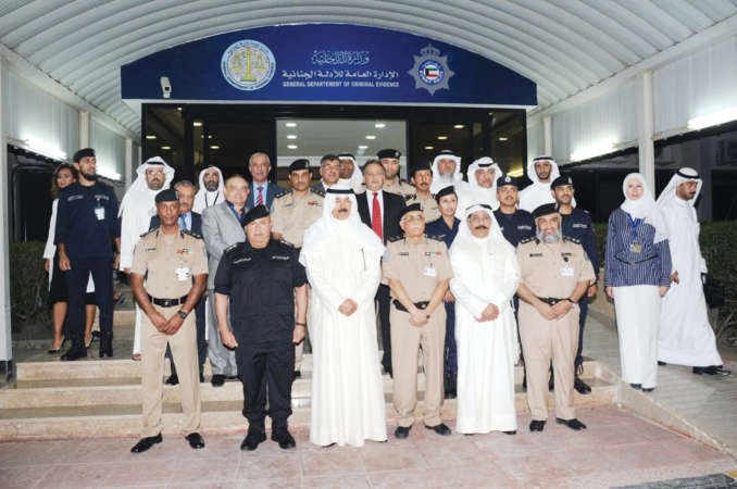 الخالد والفهد مع عدد من قيادات الادارة العامة للادلة الجنائية ﻿