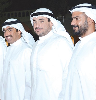خليفة وليد المرزوق وعمر قتيبة الغانم ومحمد جاسم المرزوق