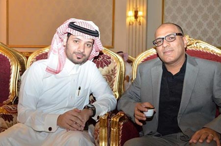 الزميل وليد عنتر مع المخرج فهد الحمود