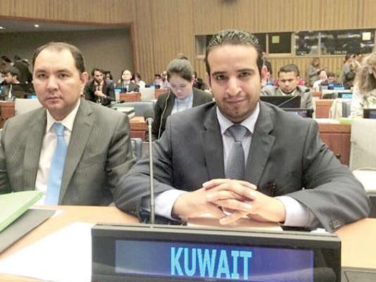 ﻿السكرتير الثاني بوفد الكويت الدائم لدى الامم المتحدة عبدالعزيز العجمي﻿