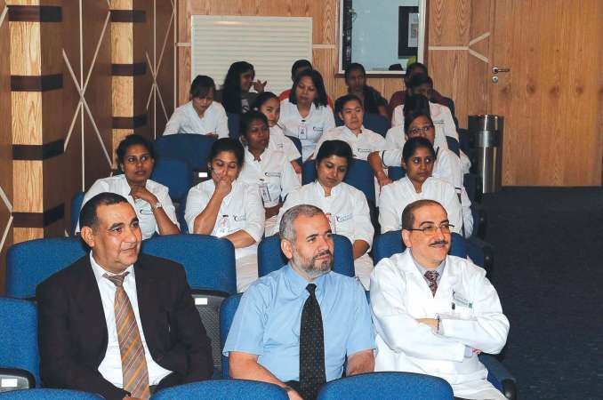 جانب من الحضور خلال احتفال مستشفى السلام باليوم العالمي للقلب 