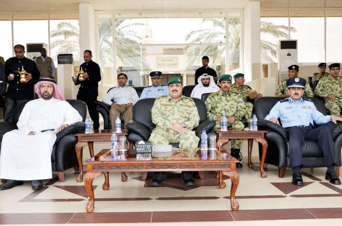اللواء ركن مهاشم الرفاعي والعميد خالد المكراد ومعلي ابو البنات في مقدمة الحضور﻿